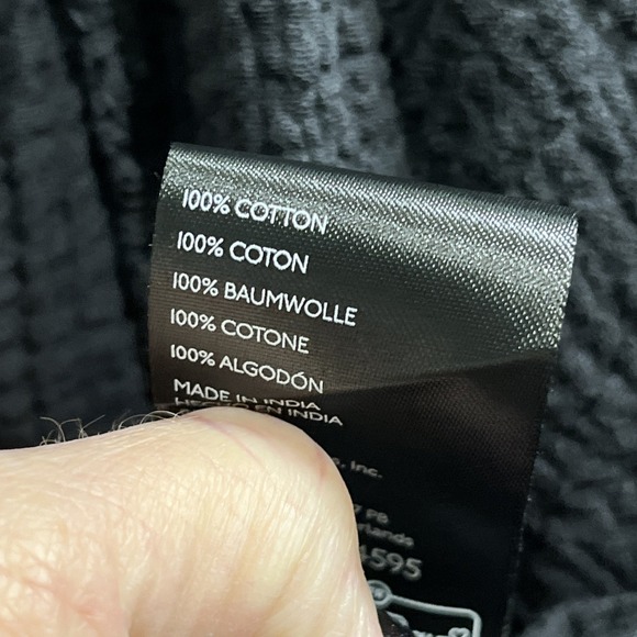 We The Free Top Womens L Lucy Swing Black Cotton Gauze Oversized Button Down - Picture 8 of 14